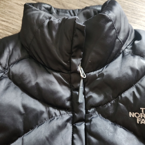 The North Face Women's Large 550 Fill Goose Down Puffer Vest Black Quilted - Picture 6 of 9